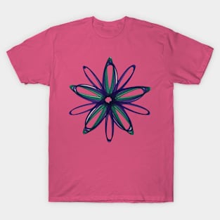 Spirograph--Green and Purple T-Shirt